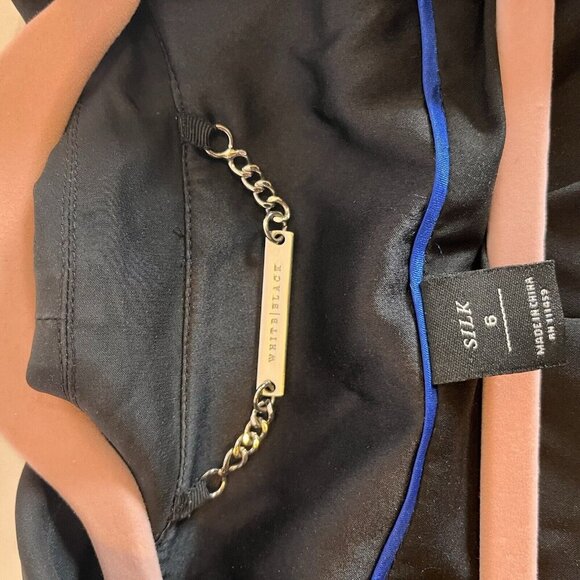 White House Black Market Silk Jacket Blazer Size 6 Polka Dot Long Sleeves - Picture 3 of 6